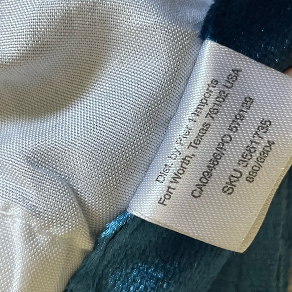 Pier 1 105" Velvet Curtains in Ocean Blue - Picture 4 of 4